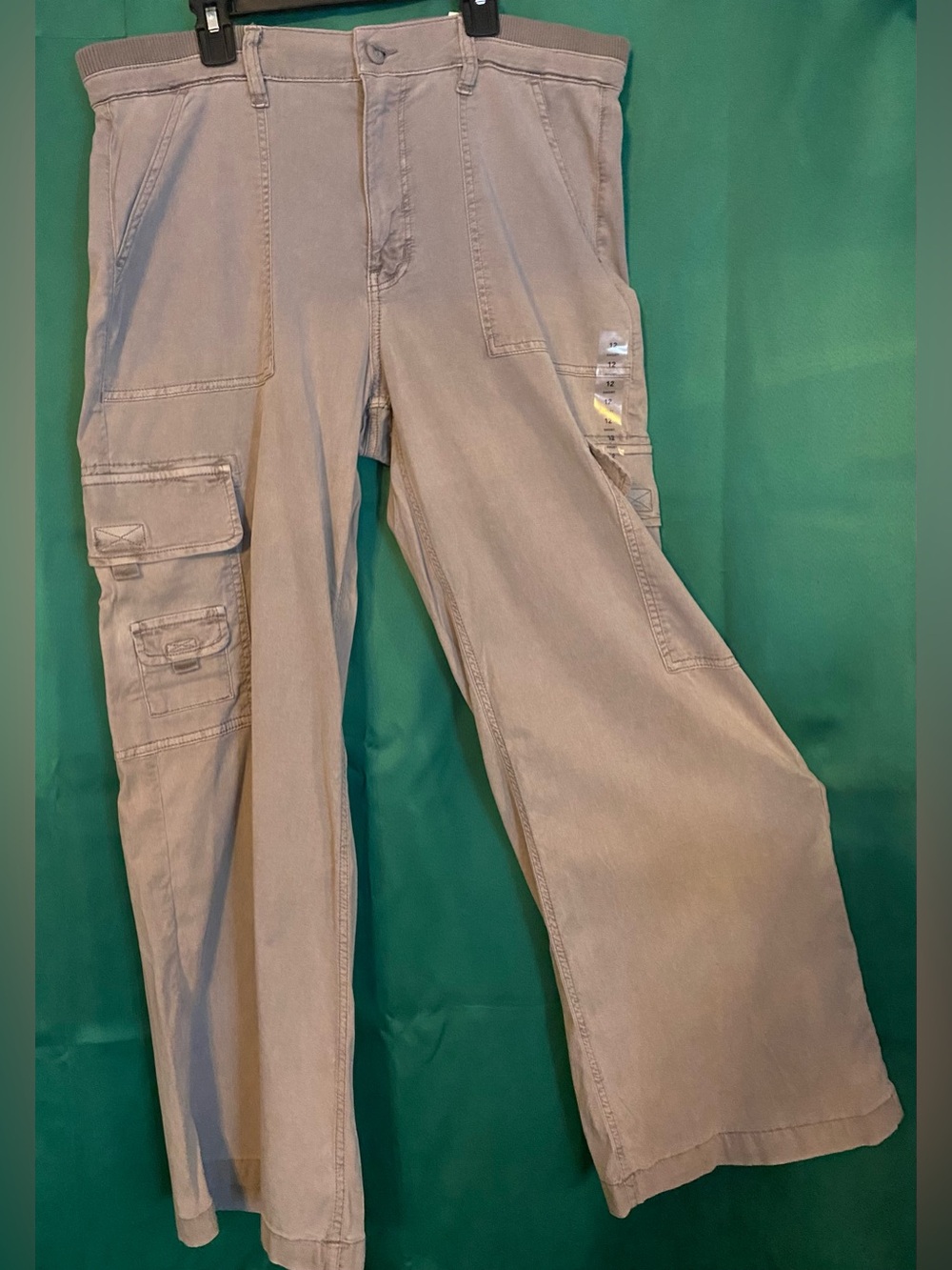 American Eagle Outfitters Gray Super High Rise Stretch Cargo pants